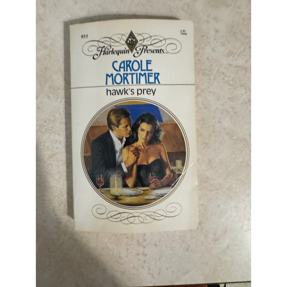 Harlequin Presents Hawks Prey Carole Mortimer Vintage 1987 Paperback Book 955